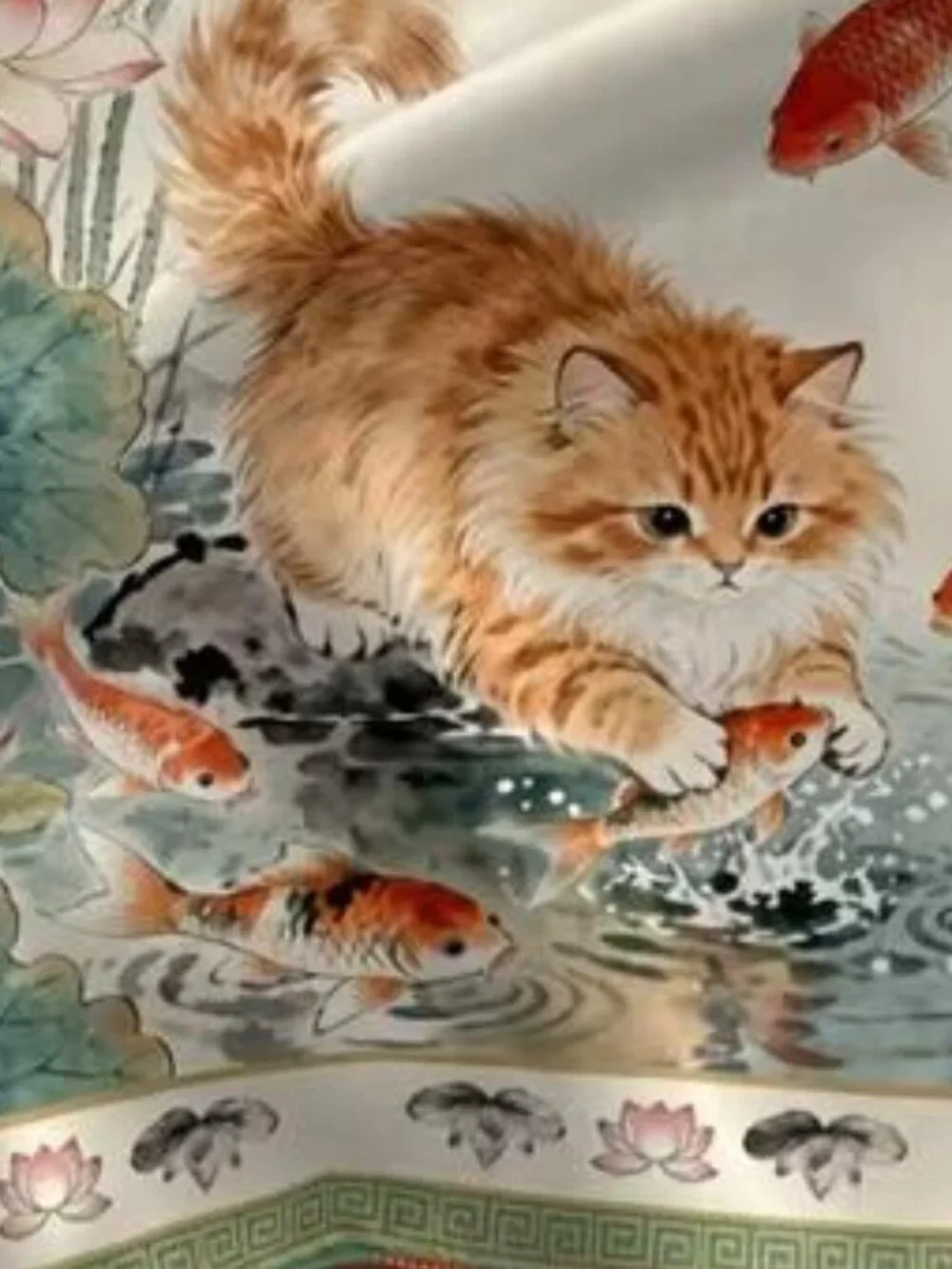 FISHING FOR DINNER SCARF